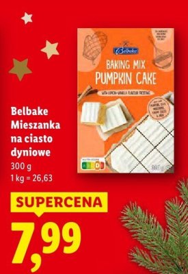 Belbake Mieszanka na ciasto dyniowe promocja w Lidl