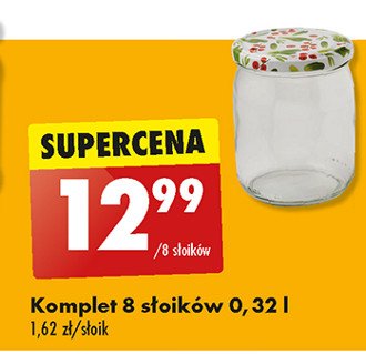 Komplet słoików z zadrukowaną nakrętką 320 ml promocja