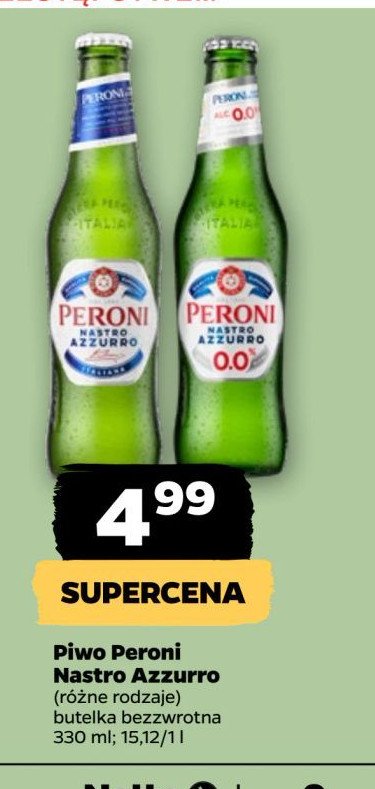 Piwo Peroni 0.0% promocja w Netto