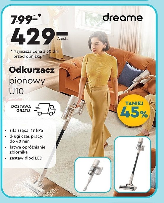Odkurzacz pionowy u10 Dreame promocja w Biedronka