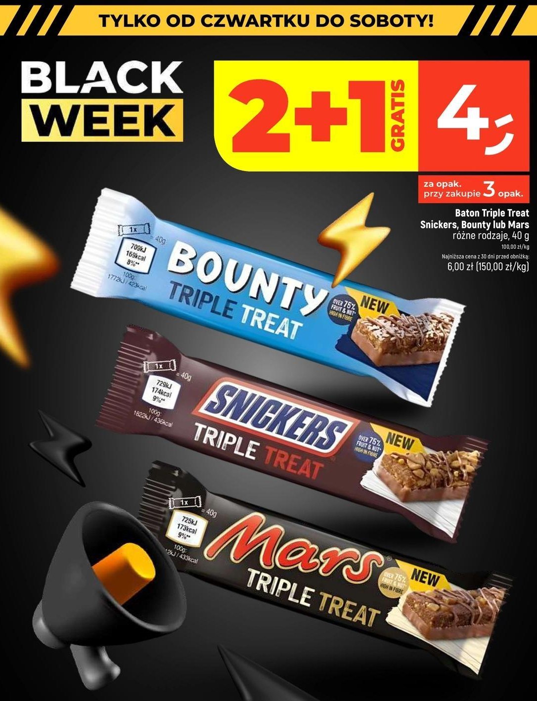 Baton Bounty triple treat promocja