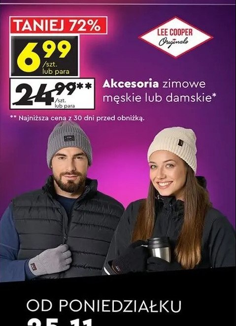 Rękawiczki męskie Lee cooper promocja