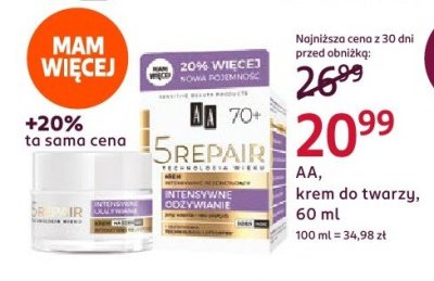 Krem do twarzy nawilżający Cien promocja w Rossmann