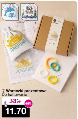 Woreczki prezentowe do haftowania promocja w Woolworth