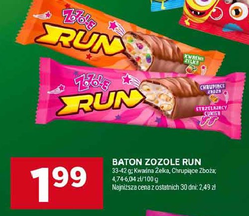 Baton run chrupiące zboże Mieszko zozole promocja w Stokrotka