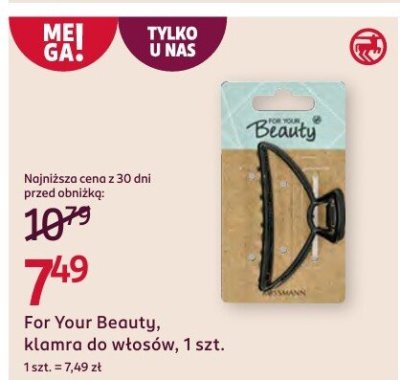 Klamra do włosów  promocja w Rossmann