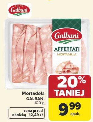 Wędlina mortadela Galbani Affettati Mortadella promocja w Carrefour