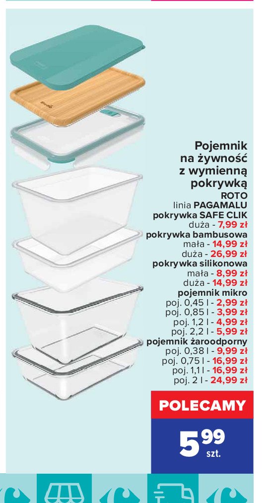 Pojemnik żaroodporny 1.1 l pagamalu Rotho promocja w Arhelan