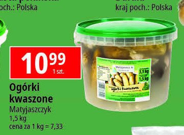 Og贸rki kwaszone MATYJASZCZYK promocja
