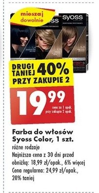 Farba do włosów 6-8 ciemny blond Syoss salonplex promocja