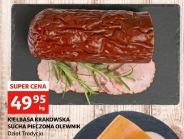 Kiełbasa krakowska sucha pieczona Olewnik promocja