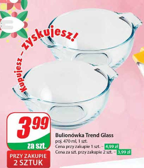 Bulionówka szklana 470 ml Trend glass promocja
