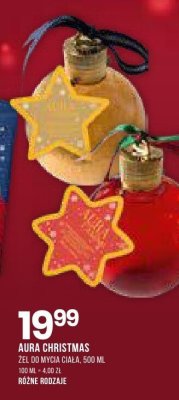 Żel do mycia ciała AURA Christmas (500ml, różne rodzaje) promocja w Drogerie Natura