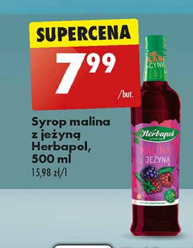 Syrop malina z jeżyną Herbapol promocja