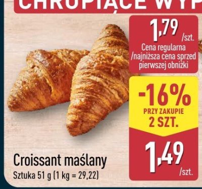 Croissant maślany promocja w Aldi