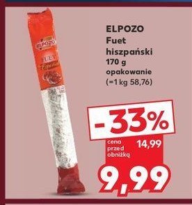 Fuet hiszpański ELPOZO promocja