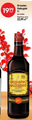 Wino Grzaniec Galicyjski 1 l promocja w Żabka