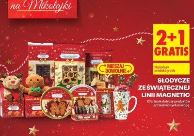 Słodycze ze świątecznej linii 2+1 gratis promocja w Biedronka