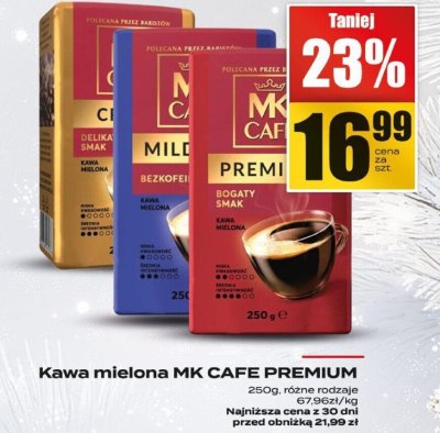 Kawa mielona MK CAFE PREMIUM promocja w Supeco