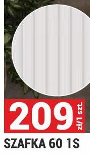SZAFKA 60 1S SERIA JOY kolor biały promocja w Merkury Market