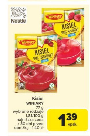 Kisiel żurawinowy Winiary kisiel promocja w Carrefour