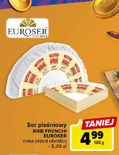 Ser pleśniowy brie fromager Euroser promocja w Carrefour