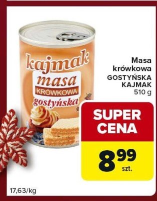 Masa krówkowa GOSTYŃSKA KAJMAK promocja w Carrefour Express