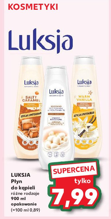 Płyn do kąpieli salty caramel Luksja creamy & soft promocja