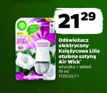 Urządzenie + wkład smooth satin & moon lily Air wick electric promocja