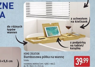 P贸艂ka bambusowa nawannowa Home creation promocja