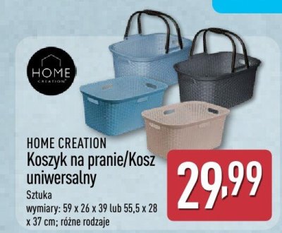 Koszyk na pranie/Kosz uniwersalny HOME CREATION promocja w Aldi