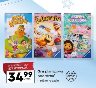Gra planszowa Ravensburger Gabby's Dollhouse promocja w Biedronka
