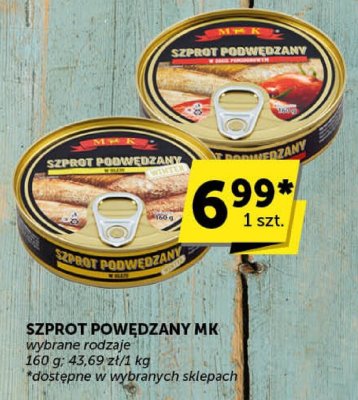 Szprot podwędzany MK w oleju promocja w Groszek