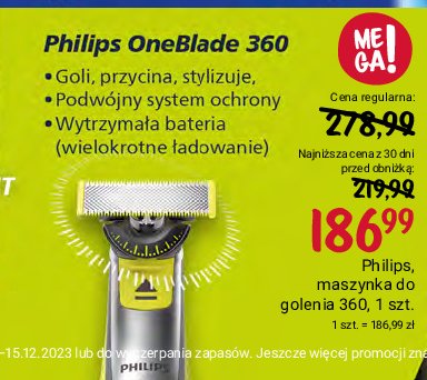 Golarka hybrydowa pro qp6505/20 Philips oneblade promocja