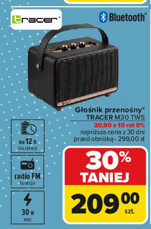 Głośnik tws m30 Tracer promocja w Carrefour