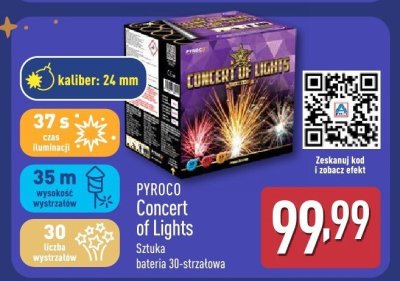 Fajerwerka PYROCO Concert of Lights promocja w Aldi