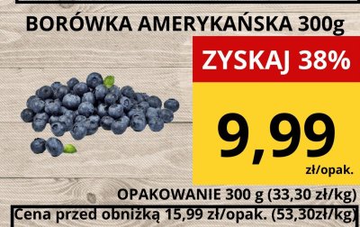 Borówka amerykańska promocja w Supeco