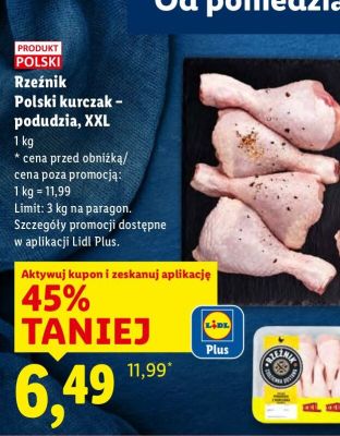 Kurczak polski - podudzia, XXL  promocja w Lidl