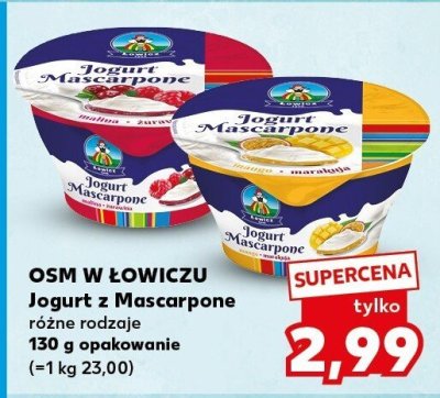 Jogurt z Mascarpone różne rodzaje 130g promocja w Kaufland