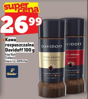 Kawa rozpuszczalna Davidoff Fine Aroma 100g promocja w TOPAZ