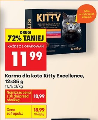 Karma dla kota Excellence, 12x85 g promocja w Biedronka