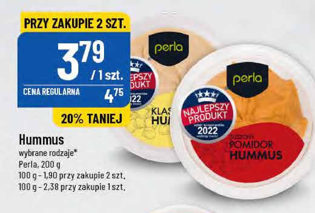 Hummus klasyczny Perla promocje