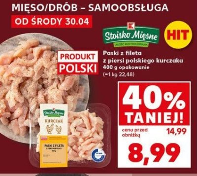 Paski z fileta z piersi kurczaka Stoisko mi臋sne promocja