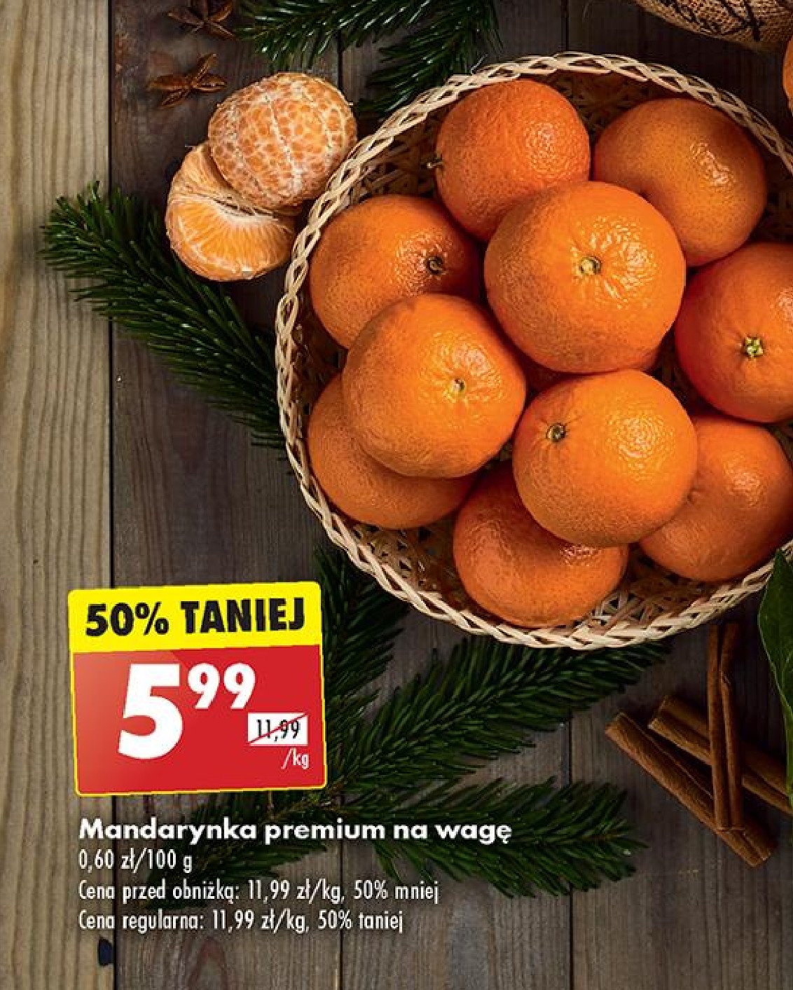 Mandarynki premium promocja w Biedronka