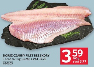 Dorsz czarny filet bez skóry K-classic blue bay promocja w Selgros
