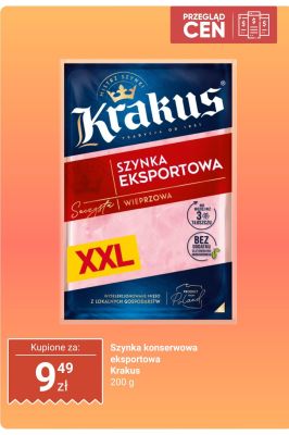 Szynka konserwowa eksportowa Krakus promocja w Dino