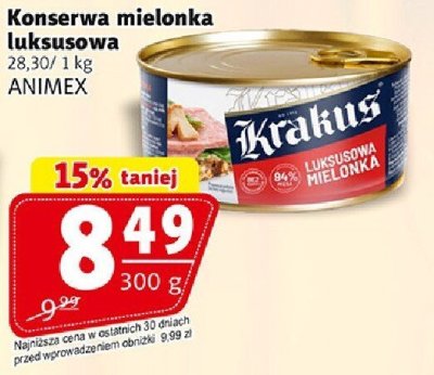 Konserwa mielonka luksusowa promocja w Prim Market