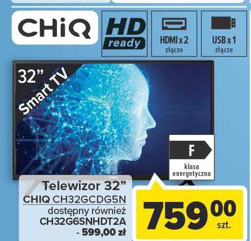 Telewizor 32" ch32g6snhdt2a Chiq promocja