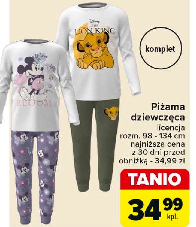 Piżama dziecięca mickey mouse promocja