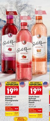 Wino Carlo Rossi Refresh Pomegranate promocja w Biedronka